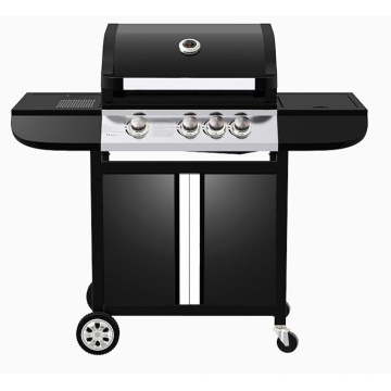 Large Cooking Capacity Range Gas BBQ Grill with Trolly Cart